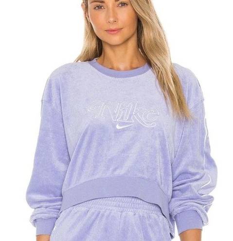 Nike  | Women's Retro Femme Terry Cropped Crewneck Sweatshirt