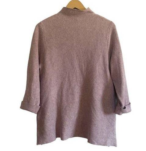 Tahari  Mauve Mock Turtleneck Sweater