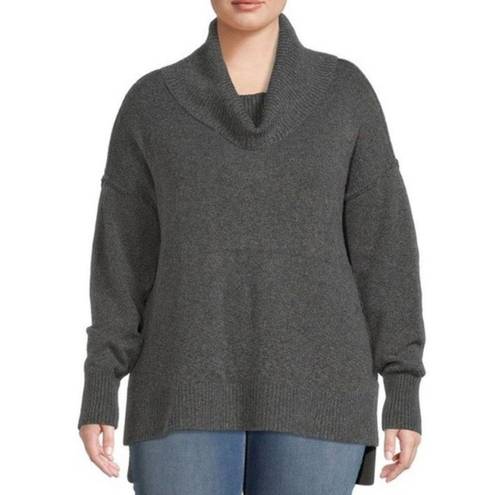 Terra & Sky  Women’s Oversized Cowl Neck Tunic Sweater