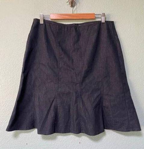 Fashion Bug  Women's Dark Wash Navy Blue Denim Skirt Size 14