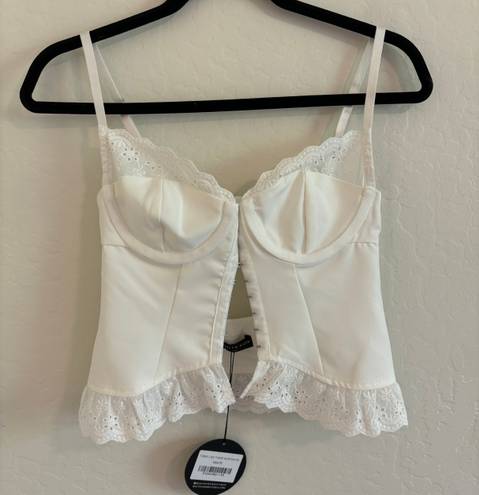 White Fox Bustier Top Size XS