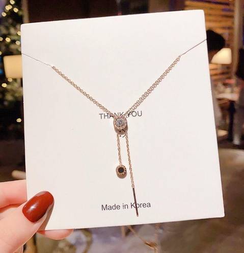 14K Rose Gold Plated Clock Pendant Necklace for Women