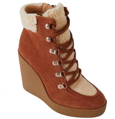 Jessica Simpson 117.  Maelyn Lace-Up Platform Wedge Hiker Boot Size 8