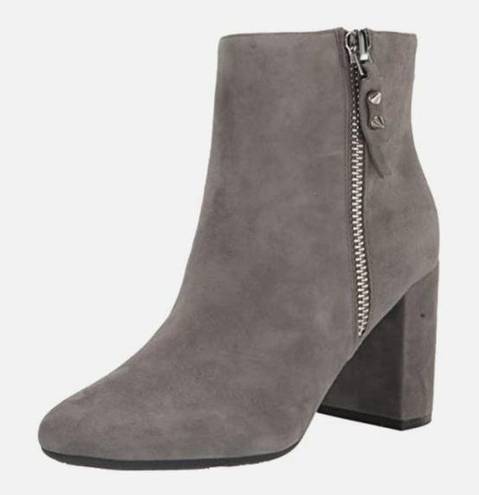 Nine West NEW  ZIPPER BOOT SUEDE GREY