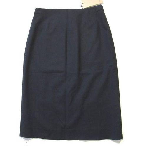 MM.LaFleur NWT  Cobble Hill 4.0 in Ink Blue Washable Wool Pencil Skirt 4