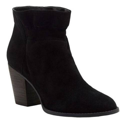 Jessica Simpson  Black  Yvette Leather Ankle Boots Booties Size 6M New