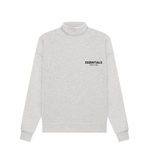 Fear of god ESSENTIALS  Light Oatmeal Mock Neck Sweatshirt