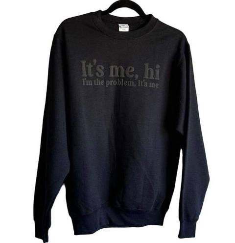 Krass&co Port &  Women's S Crewneck Im The Problem Its Me Graphic Sweatshirt Black