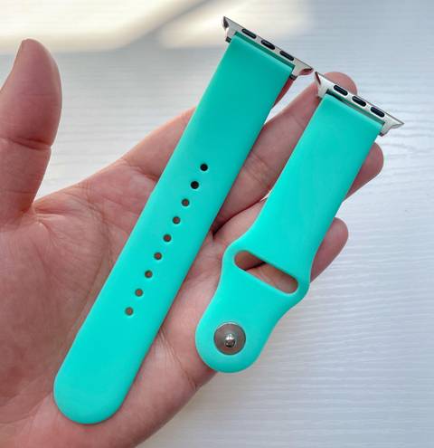 New Turquoise Apple Watch Silicone Sport Band Apple Watch Band Strap 42/44/45mm Blue