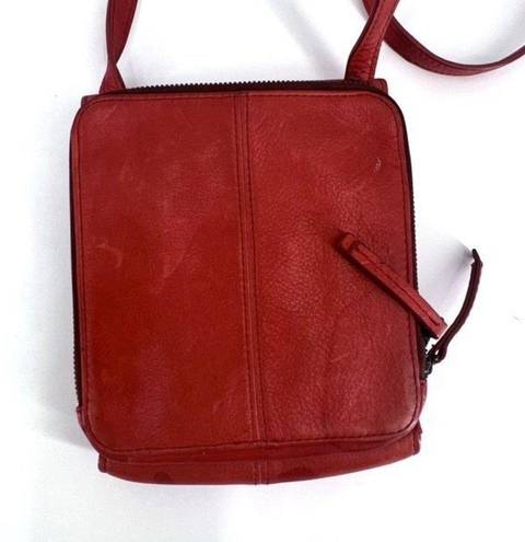 Krass&co American Leather . Women's Tandoori Classic Genuine Leather Crossbody Bag
