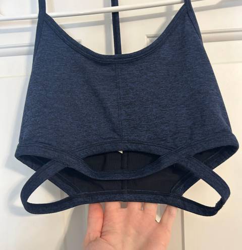 Free People Movement Infinity Strappy T-Back Sports Bra Navy Blue Extra Small