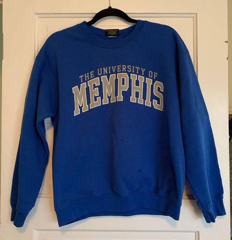 University Of Memphis Crewneck Sweatshirt Blue