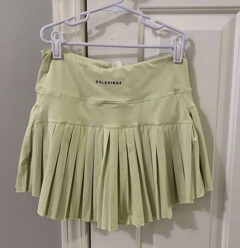 Gold Hinge Green Skirt