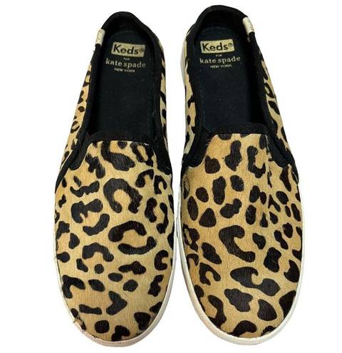 Keds  Kate Spade New York Shoes Womens 7.5 Double Decker Mule Calf Hair Leopard