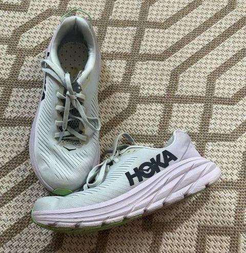 Hoka Rincon 3 Pastel Blue & Purple Comfortable Running Sneakers Size 6.5B