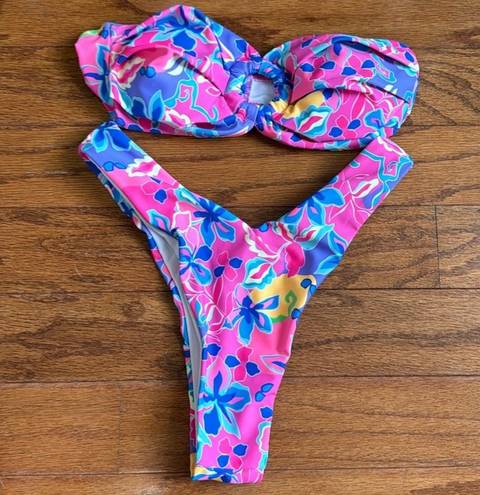 Floral Tropical Bikini Set Multi