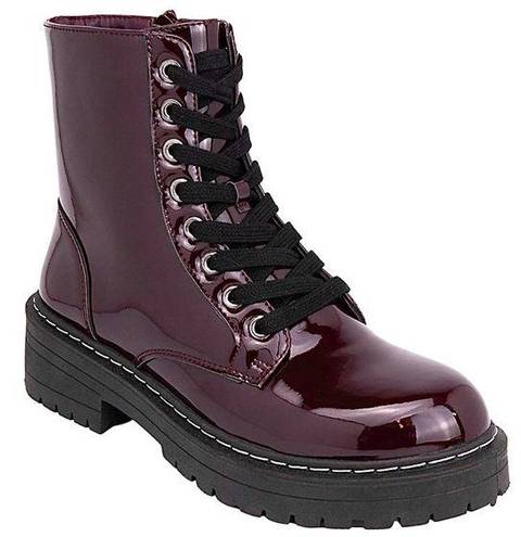 True Craft Women’s Faux Leather Combat Boots