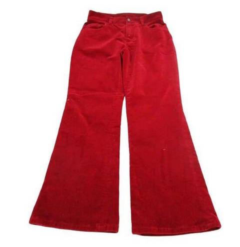 Krass&co Lauren Jeans  Ralph Lauren Red Velvet Flared Bootcut Vintage Y2K Jeans Size 8