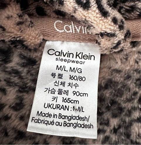 Calvin Klein Women's, Logo Belted Fluffy Soft Robe, Sleepwear, #513-3