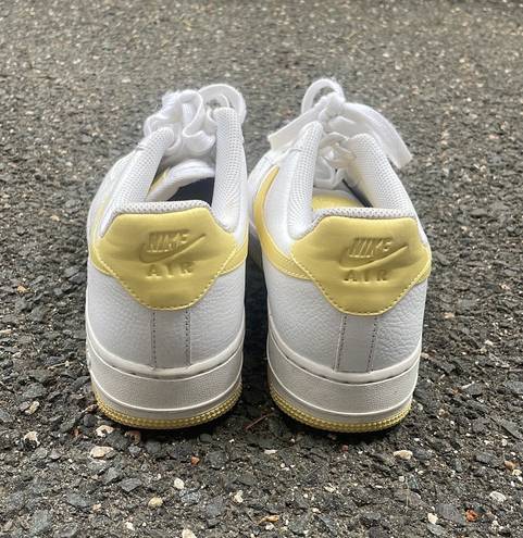 Nike White and yellow  air forces