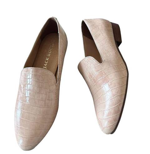 Jack Rogers NEW  Audrey Croc Loafers Leather