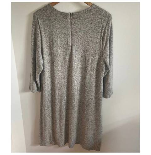 Philosophy - light gray long sleeve midi dress