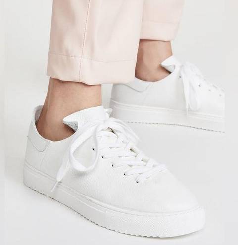 Sam Edelman  white leather sneakers poppy