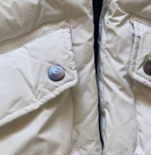 All Saints White Puffer Coat