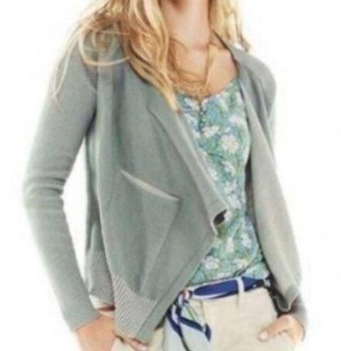 CAbi  draped pocket cardigan sweater sage gray 5132 small