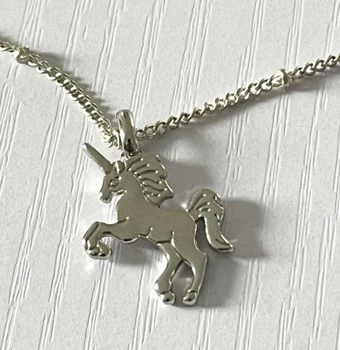 Nordstrom Silver Polished & Dipped Unicorn /925 Chain