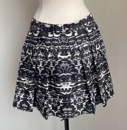 J.Crew  Black Pleated Mini Skirt Size 8