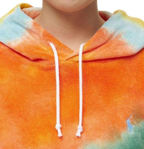 Polo  Ralph Lauren in Tye Die Terrycloth Cropped Hoodie