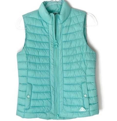 Barbour  Coastal Collection turquoise fibre down vest size 6 NWT