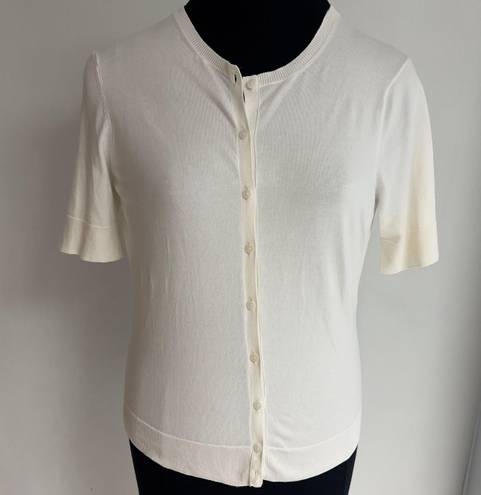 Talbots Short Sleeves Buttoned Cardigan Sweater NWT