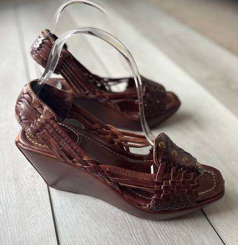 Frye Lola Huarache Sling Wedges