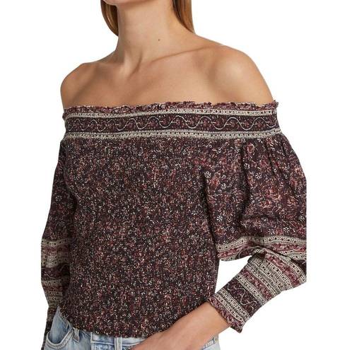 Veronica Beard NWT  Rosalinda Top in‎ Dark Plum Multi