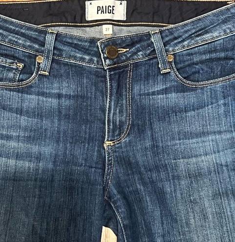 Paige  Women’s Skyline Skinny Stretch Blue Denim 5-Pocket Jeans Size 27