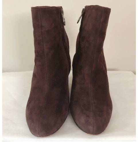 Sam Edelman Wilma Brown Suede Ankle Booties