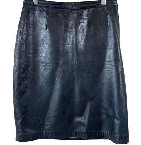 Roots  Butter Soft Black Leather Skirt