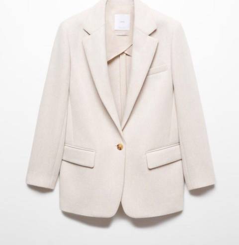 Mango  Structured Wool Blazer - NWT