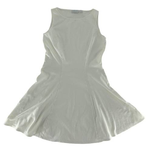 New York And Company  Sleeveless Cotton Pleated Dress