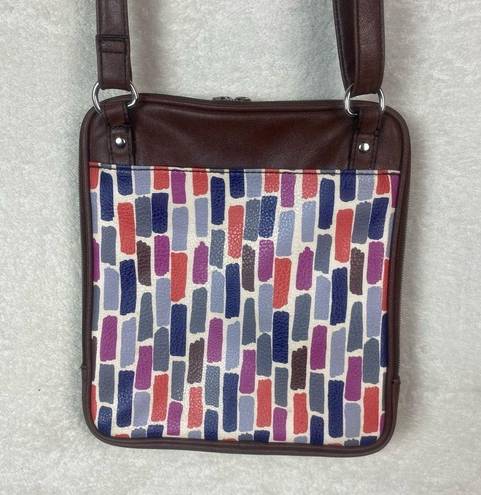 Relic  Multicolor Pattern‎ Vegan Leather Crossbody Wallet Purse Rectangle