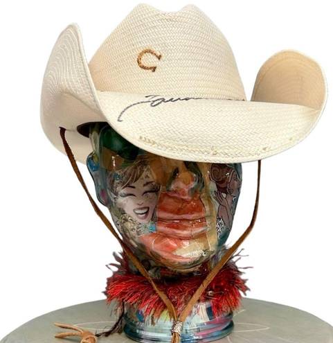 Charlie 1 Horse Tracy Lawrence Signed Cowboy Hat, Size Large