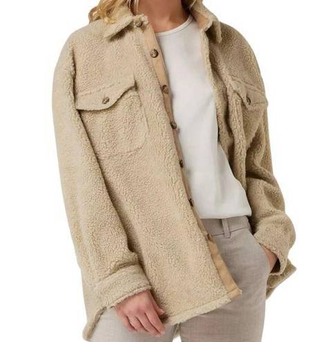 Polo  RALPH LAUREN Teddy Faux Fur Oversize Shearling Shacket size Small NWT