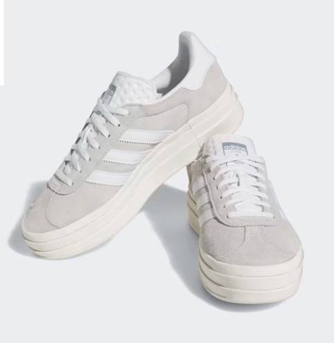 Adidas NWT  Gazelle Bold Shoes Grey Two/Cloud White/Core White W5