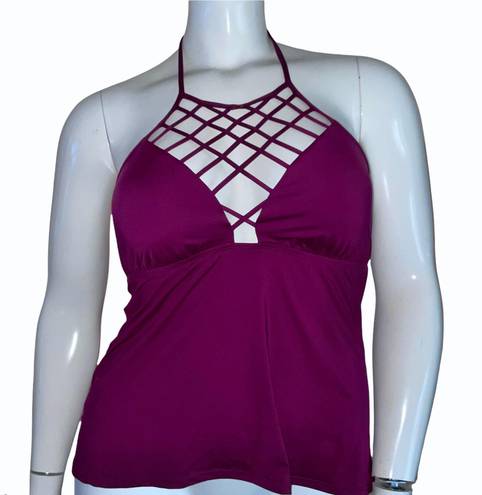 Apt. 9 Lattice Neck Tankini Top