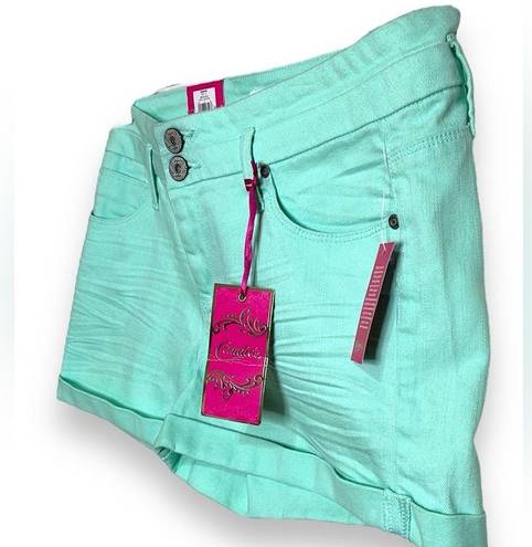 Candie's Candie’s Sea Foam Green Shorts Junior’s Size 11 Stretchy and Comfy!