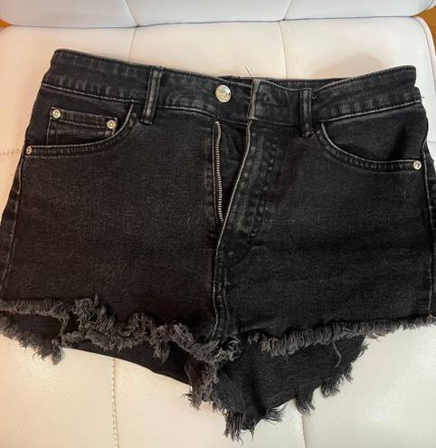 ZARA Black Denim Shorts