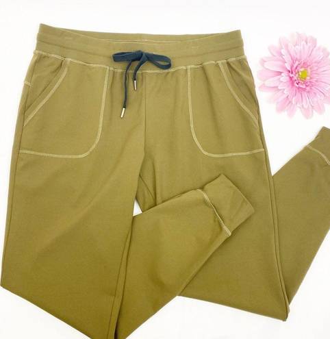 Zyia  Active Unwind High Rise Joggers: Olive Green