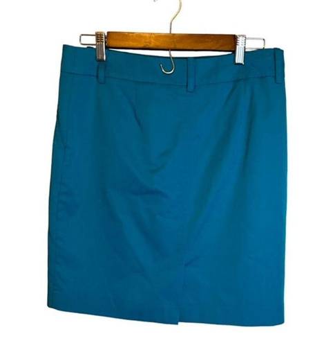 Trina Turk  Skirt Women's 6 Mini Blue Pencil Skirt